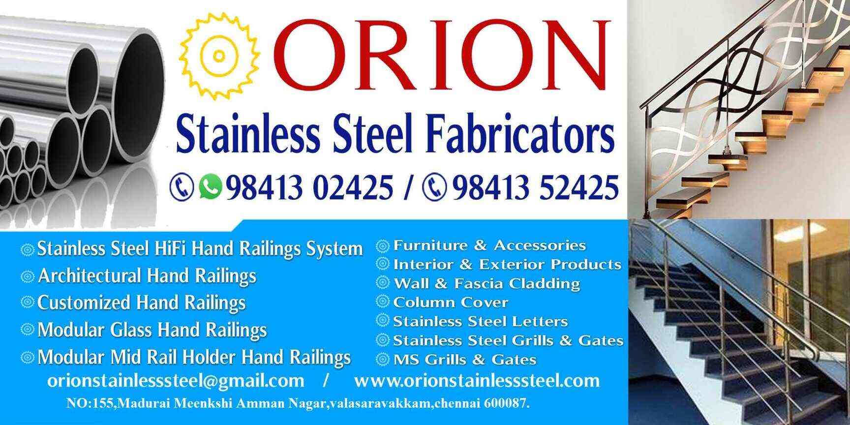 Top 100 Stainless Steel Railing Manufacturers in Chennai स्टेनलेस