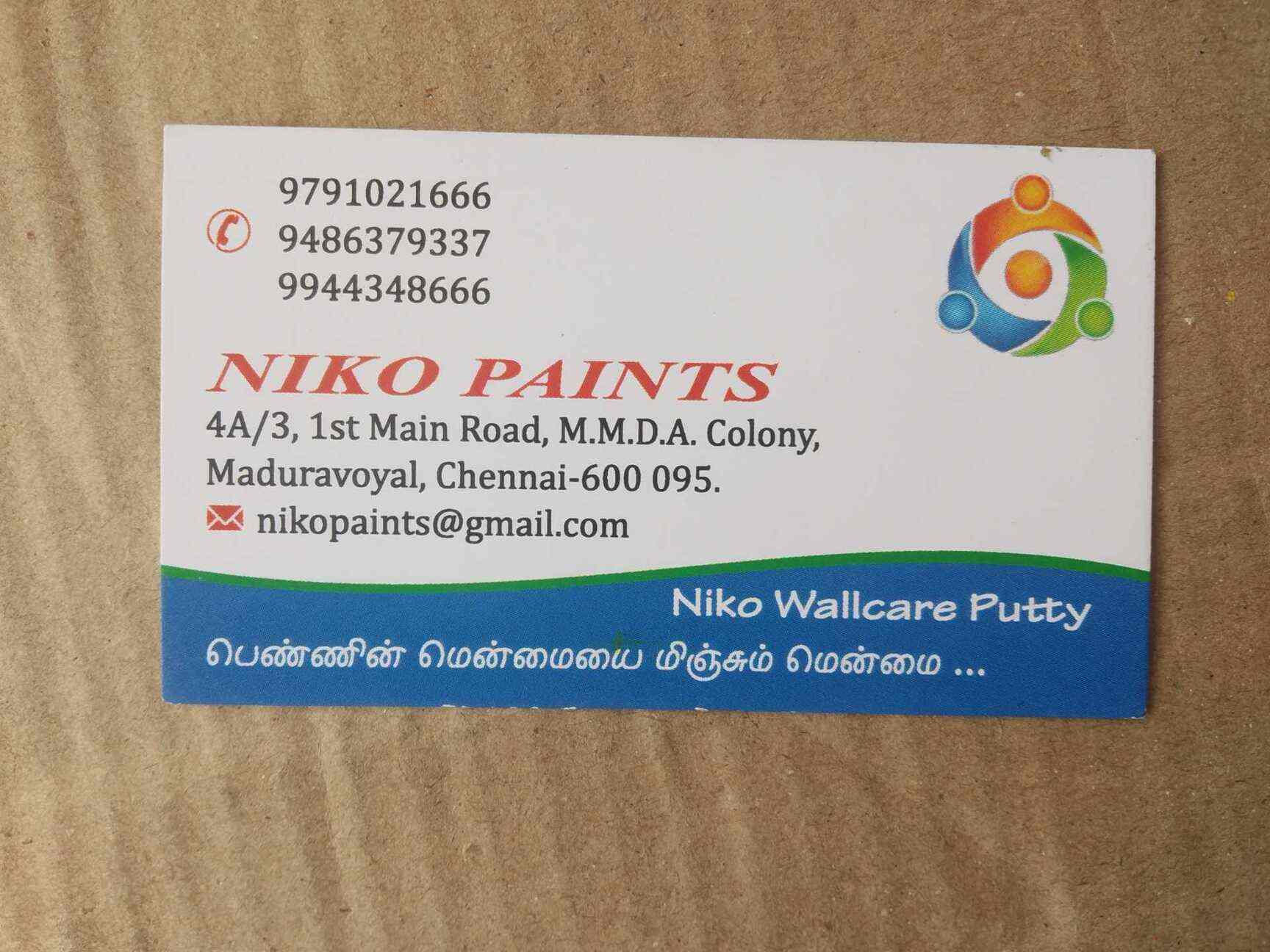 Niko Paints in Maduravoyal,Chennai Best Acrylic Paint Dealers in Chennai Justdial