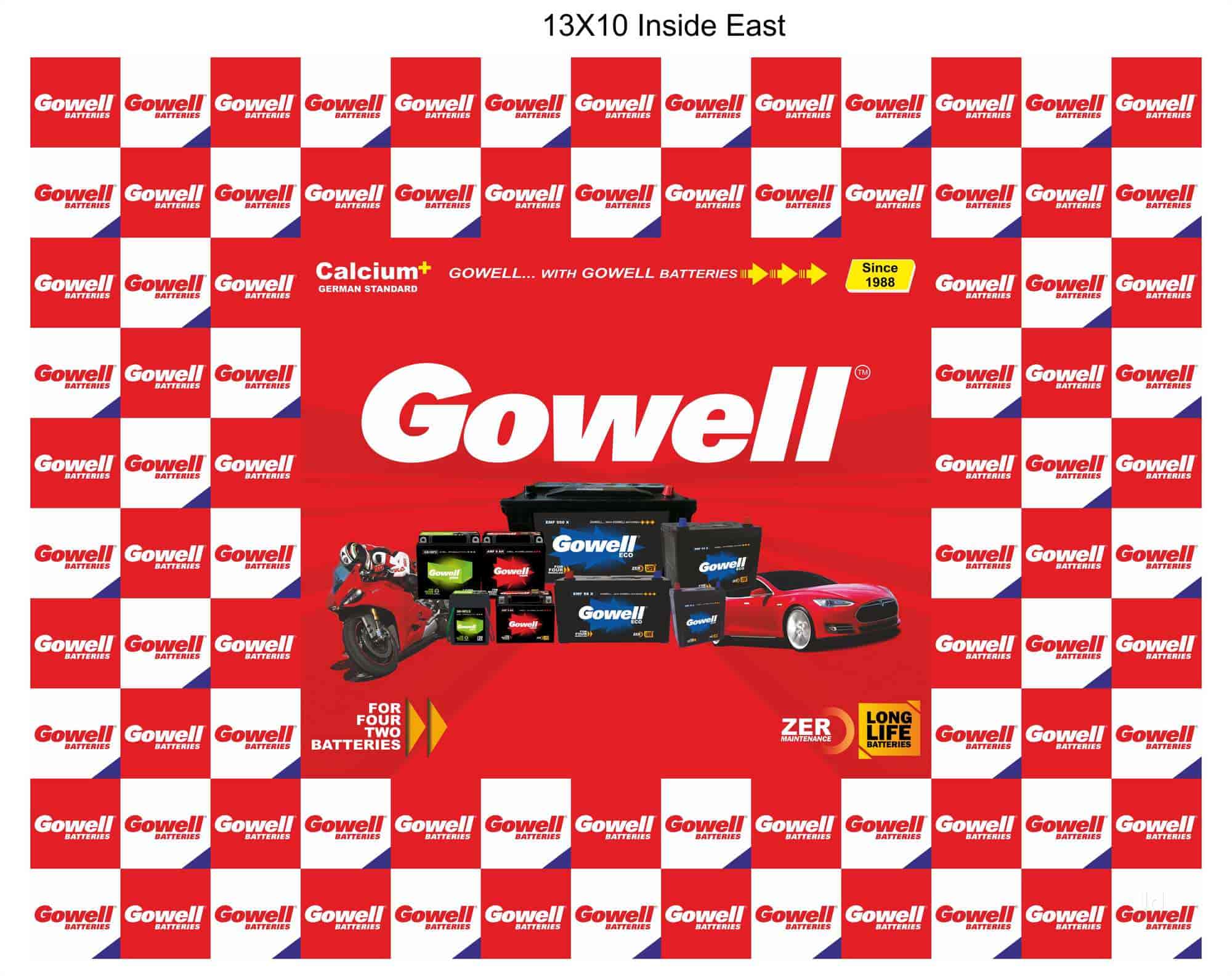 gowell bike battery price