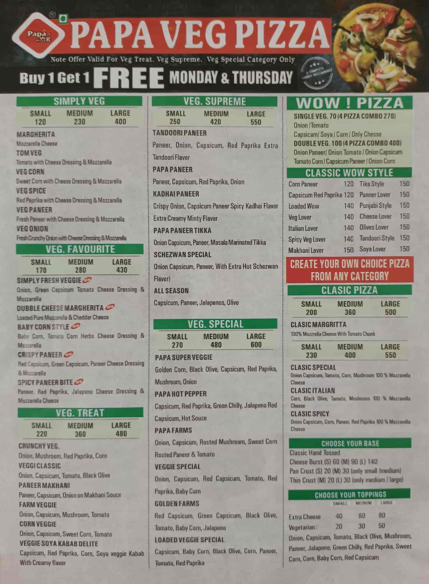 Papa Veg.Pizza Saradrashahar in Sardarshahar Churu Best Pizza