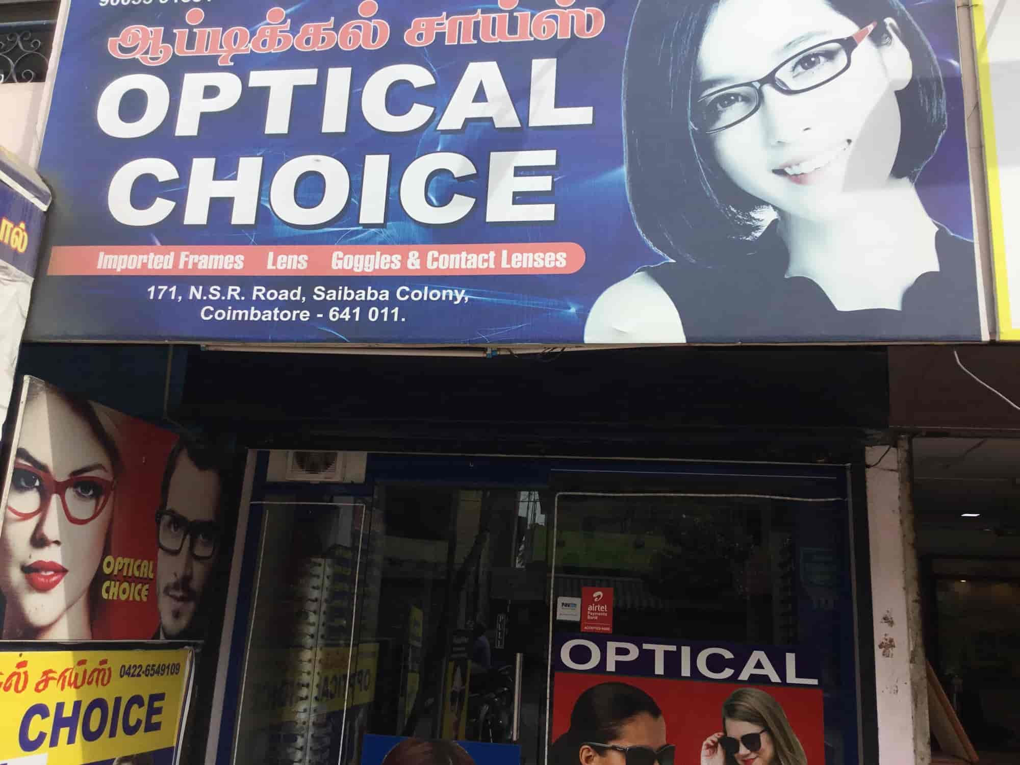 Optical Choice in Saibaba Colony,Coimbatore Best Sunglass Dealers in Coimbatore Justdial