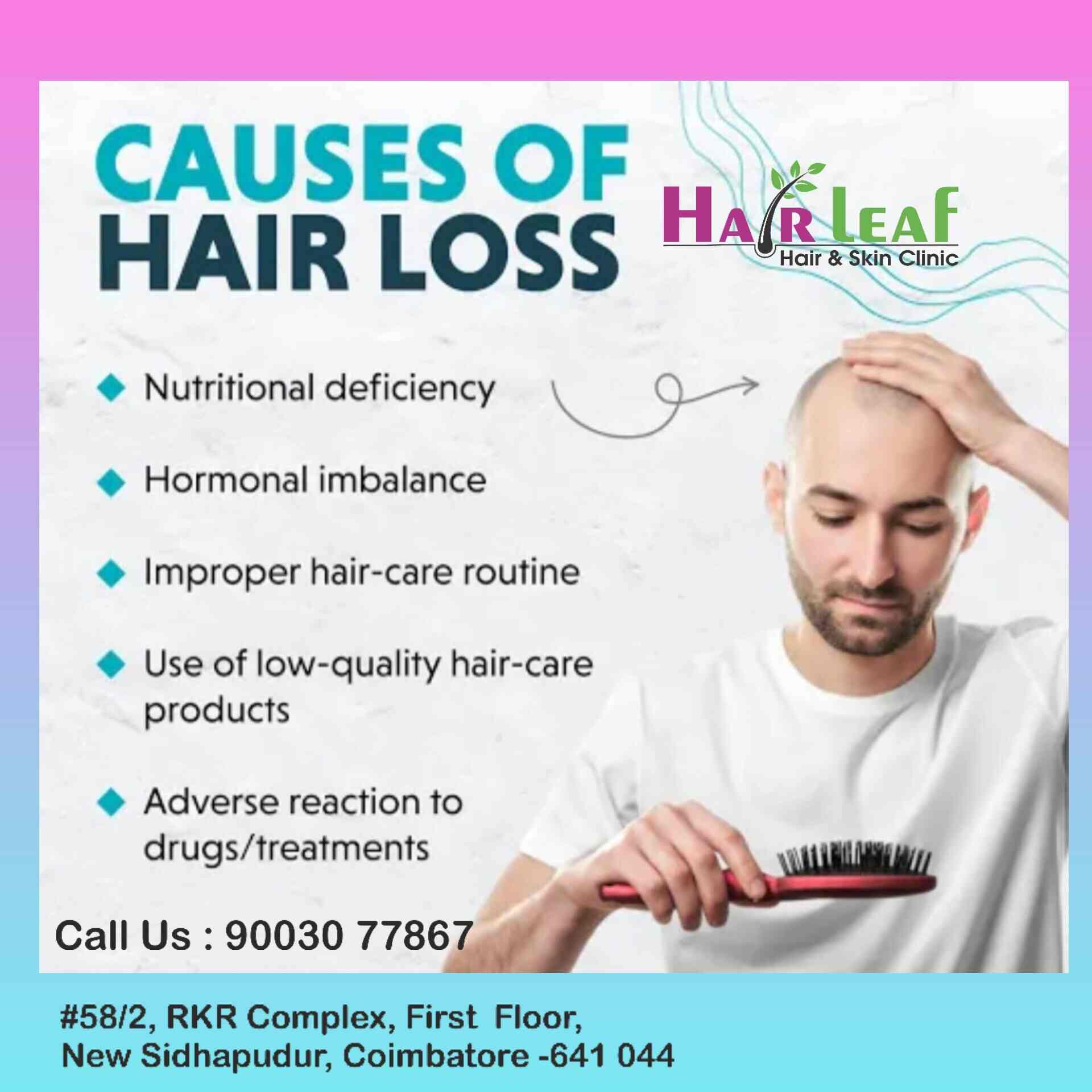 Hair Leaf Hair & Skin Clinic in Sidhapudur,Coimbatore Best Skin Care