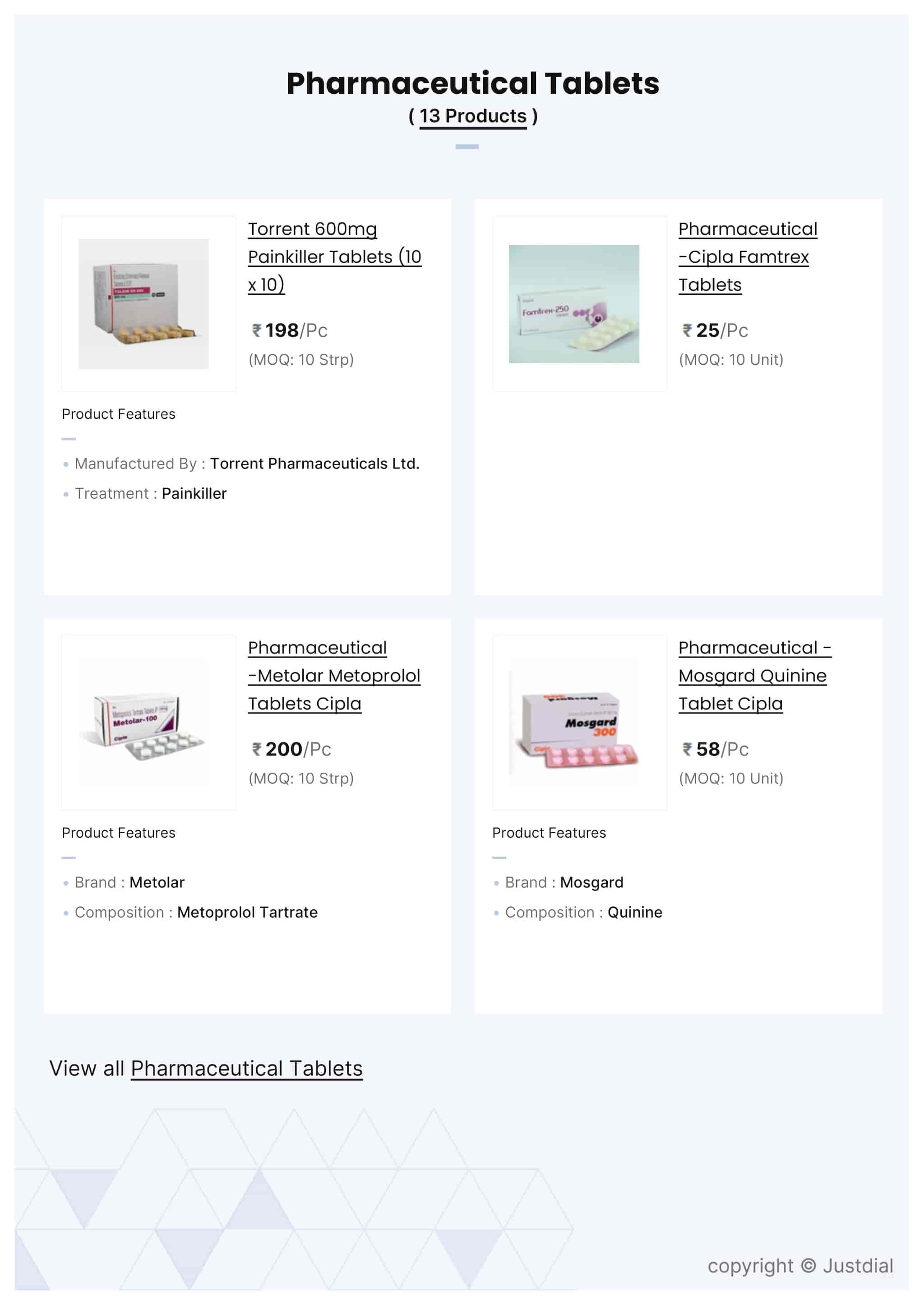 Pharmaceutical -Cipla Ultram Tablet in Jaipur at ₹ 21,000