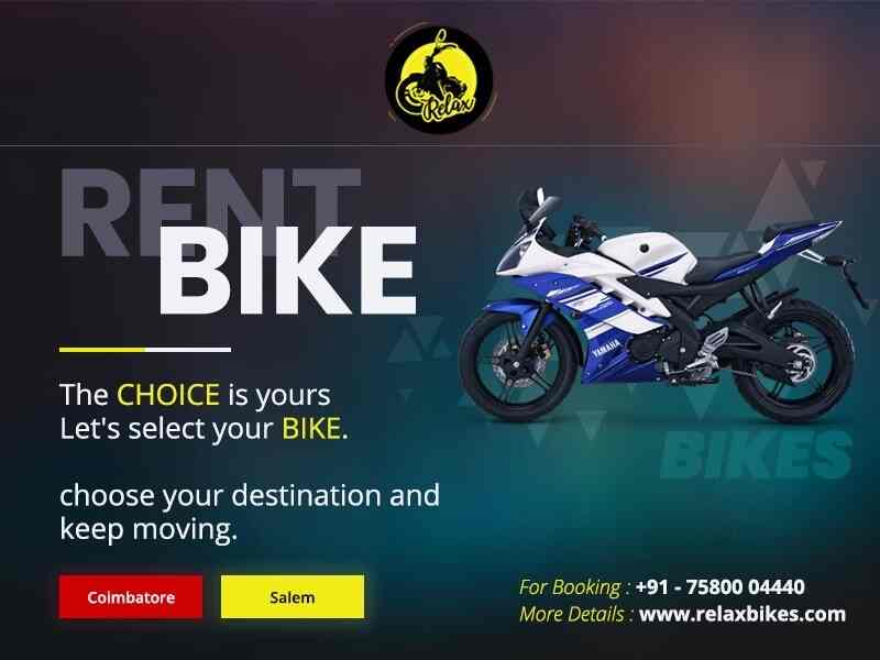 Relax Rental Bikes, Coimbatore Collectorate Bike On Rent in