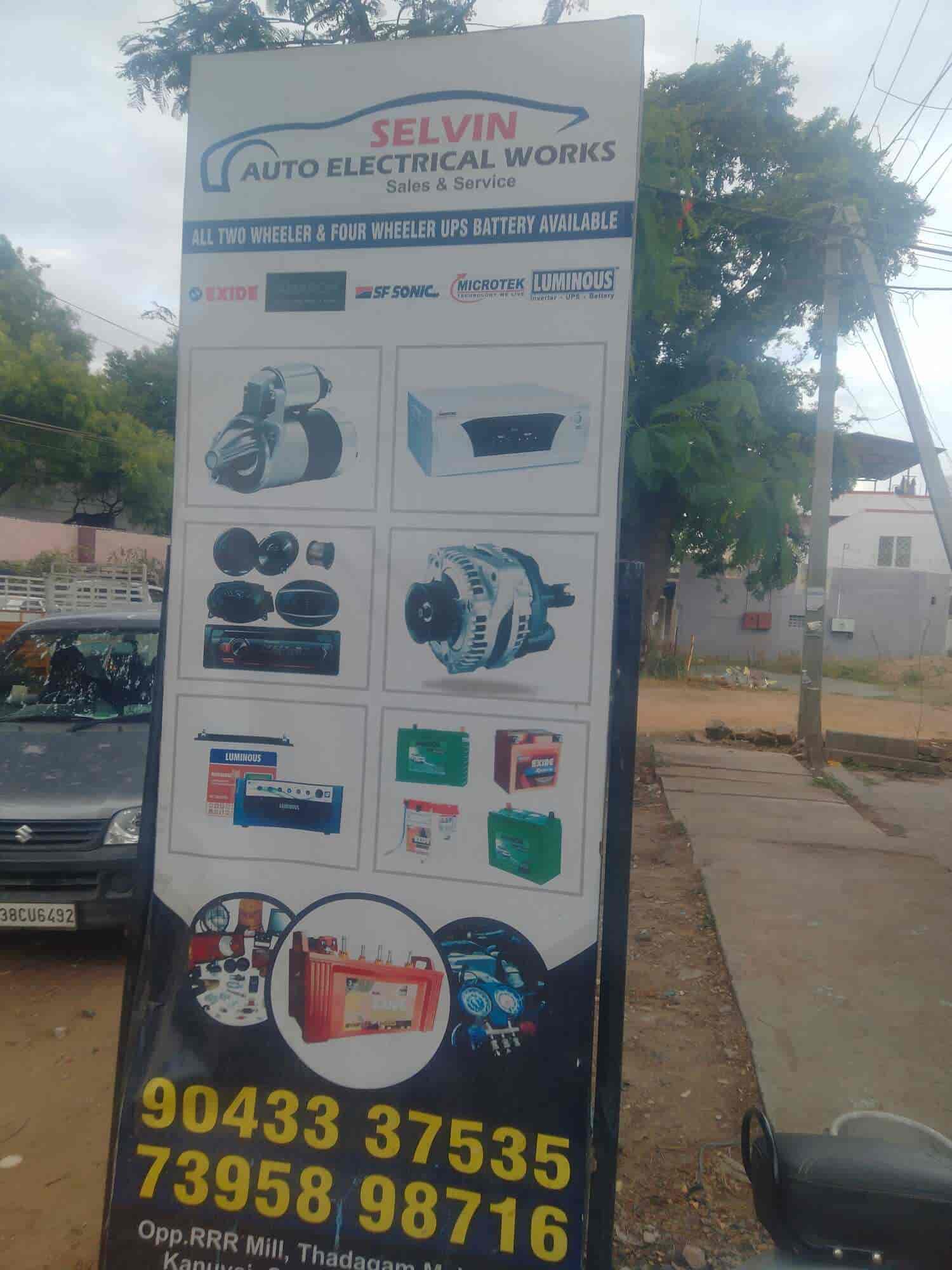 Selvin Auto Electrical Work And Spares in Kanuvai,Coimbatore Best