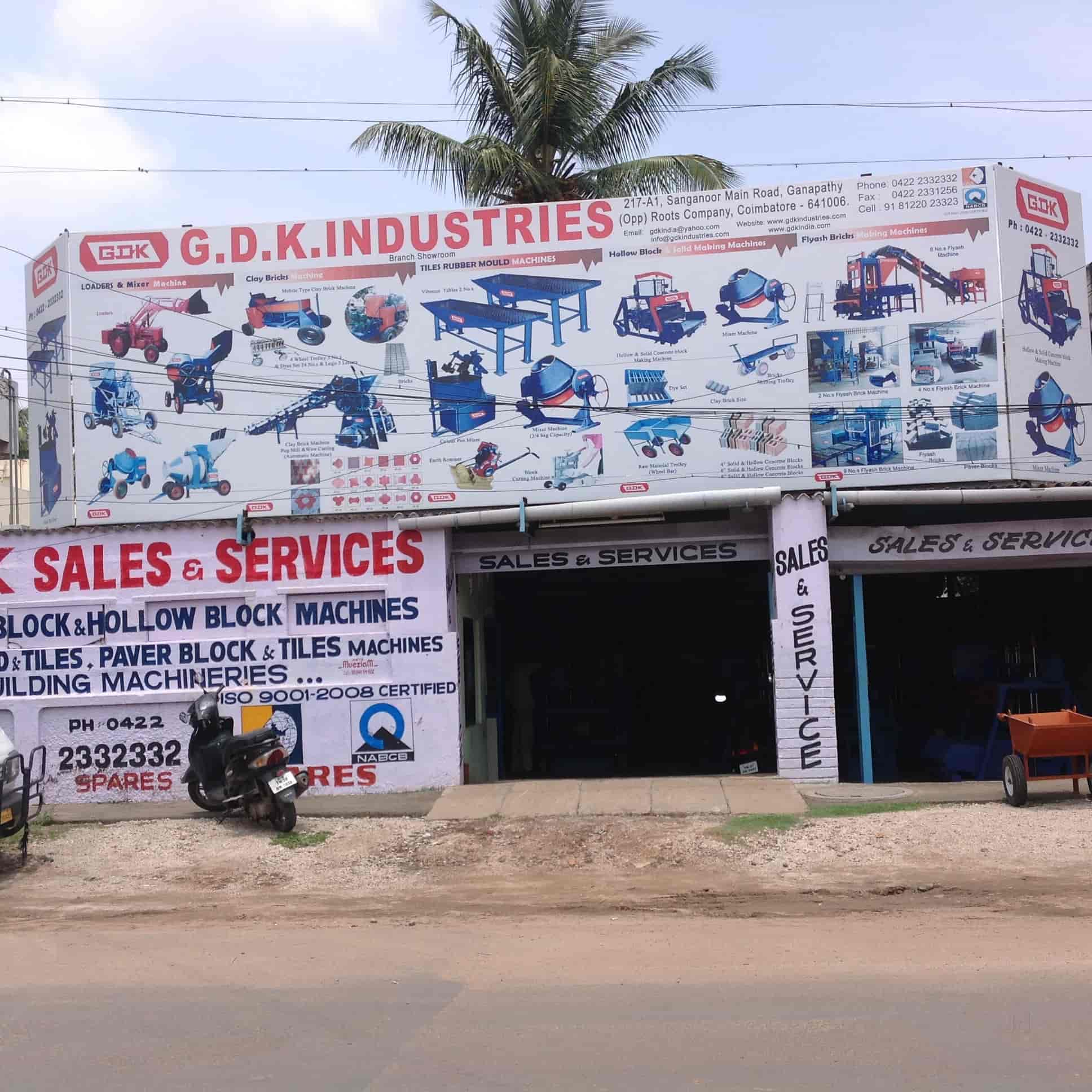 Gdk Machine Industries, Rathinapuri Fly Ash Brick Manufacturers in