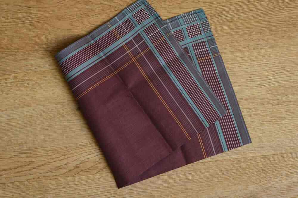 Allen Solly Men's Cotton Rich Handkerchiefs – Pack Of 3 In Beige & Grey | Classic Style For Every Occasion - View #5