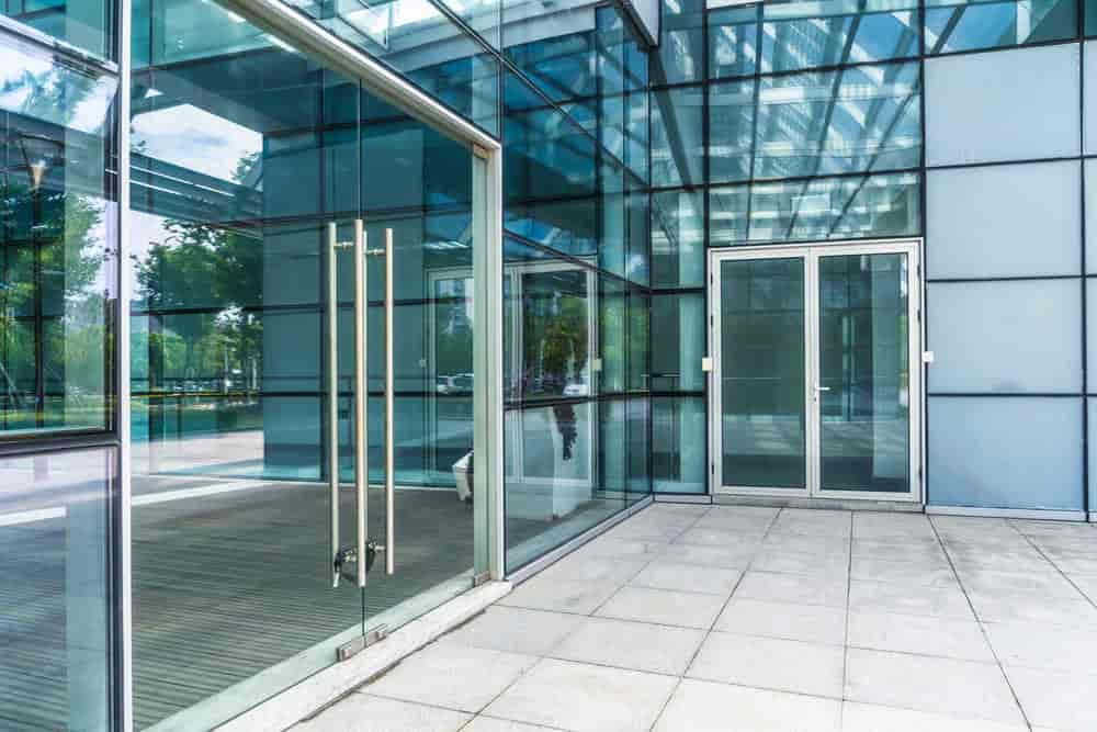 Glass door installation