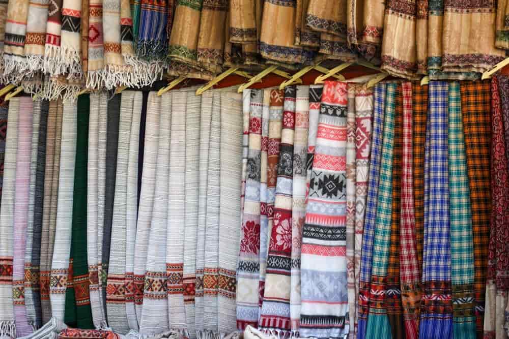 kashmiri shawl stall