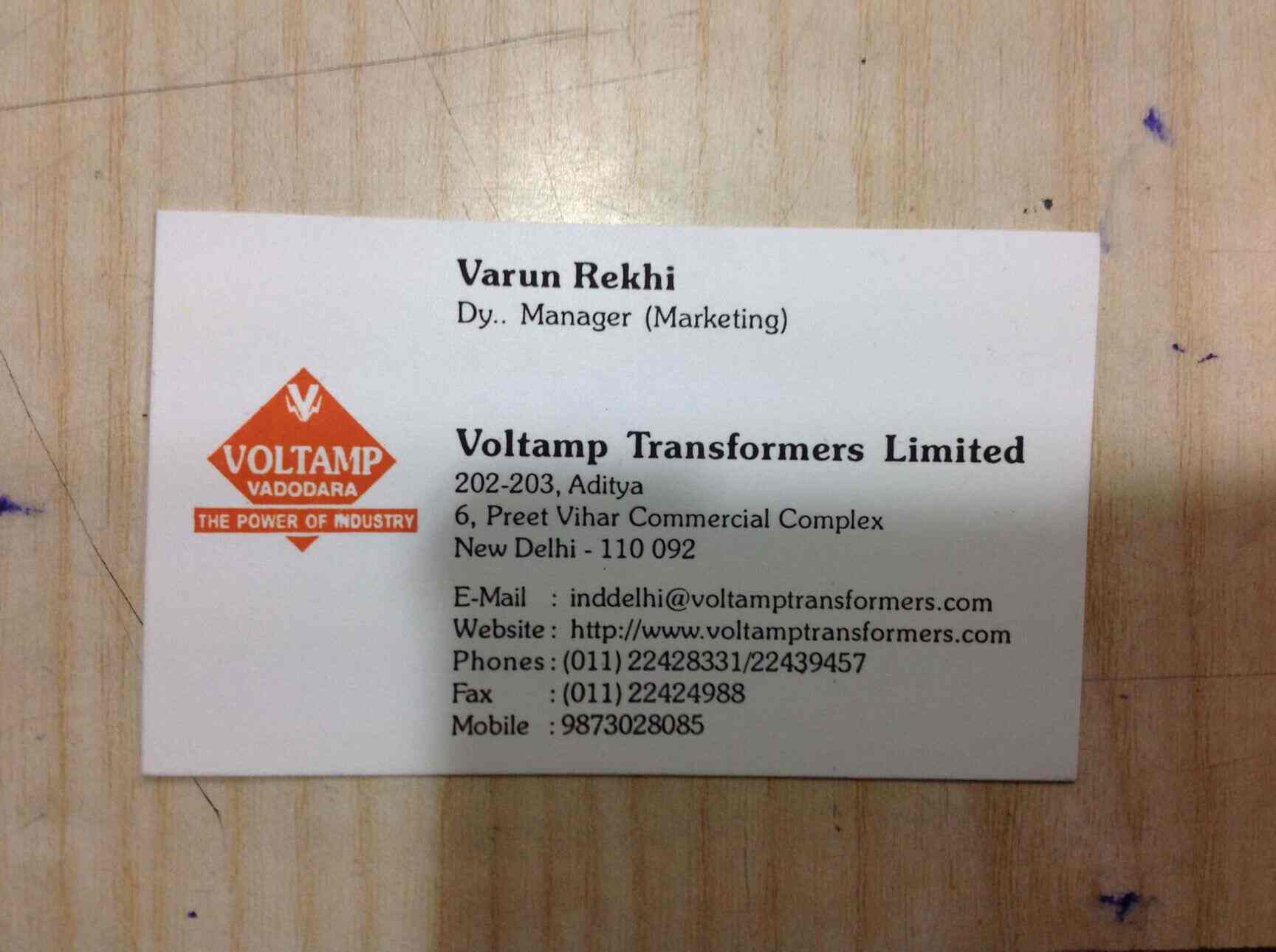 Voltamp Transformers Ltd, Preet Vihar - Transformer Manufacturers In ...