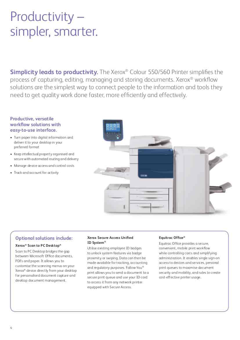 XEROX SC2020 Multi-Function Color All In One Printer (White, Blue