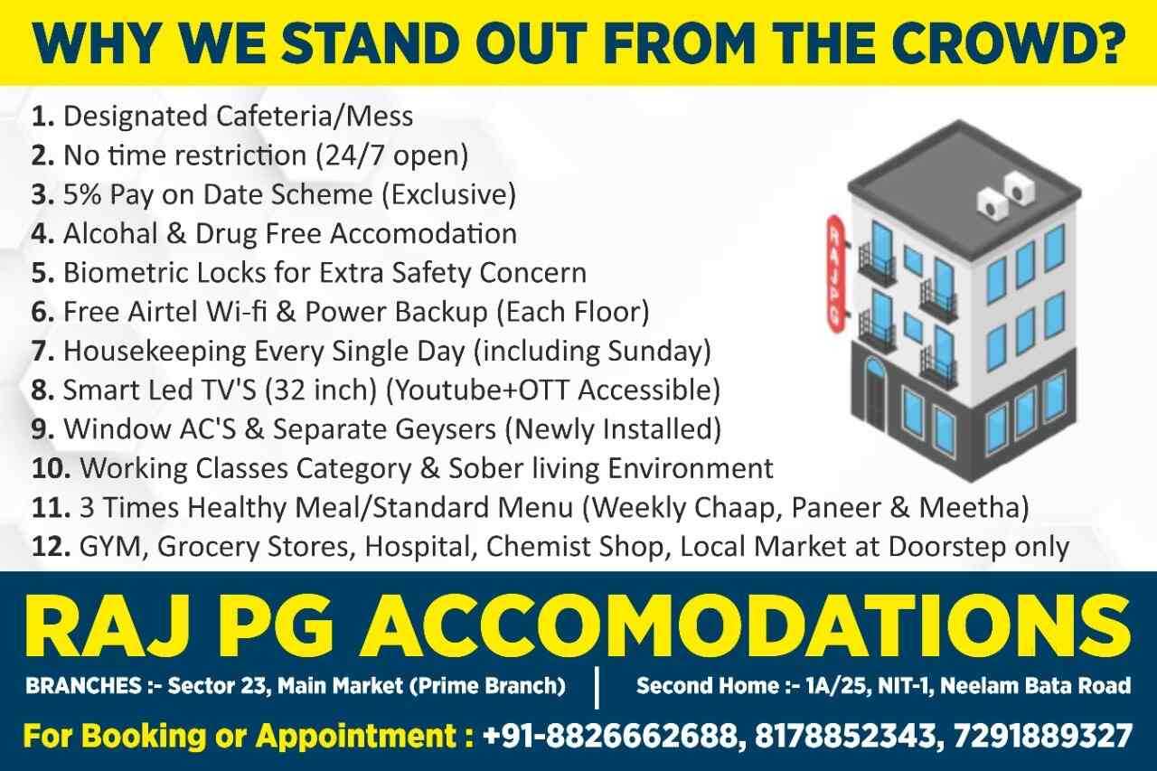 RAJ PG ACCOMMODATIONS Photos, Faridabad Sector 23, Ghaziabad- Pictures &  Images Gallery - Justdial