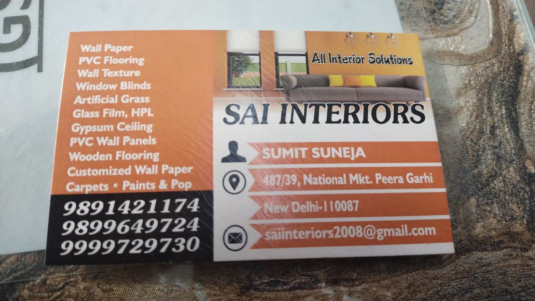 Sai Interiors in Peera Garhi,Delhi - Best Wall Paper Dealers in Delhi ...