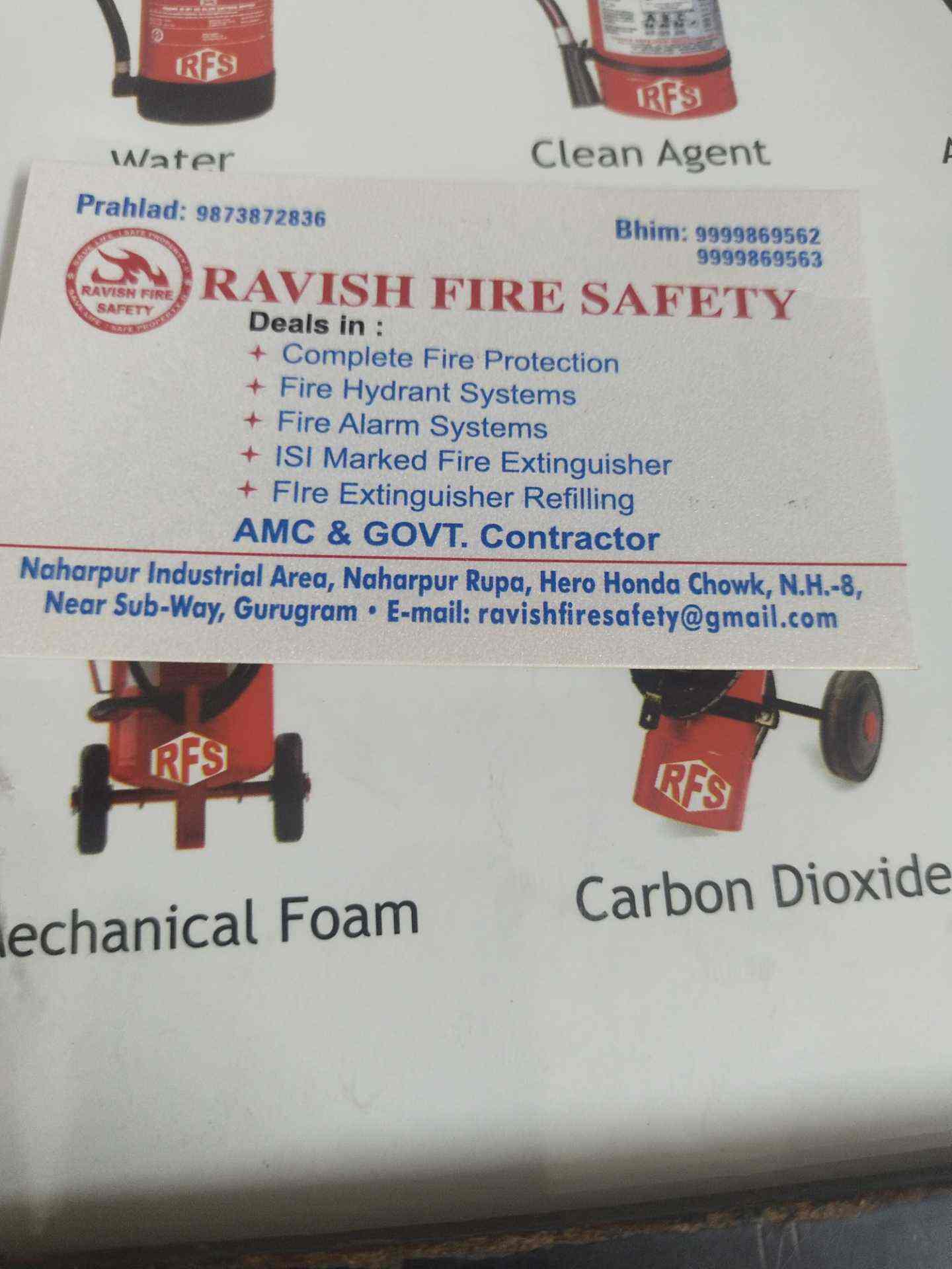 Ravish Fire Safety in Gurgaon,Delhi Best Fire Extinguisher