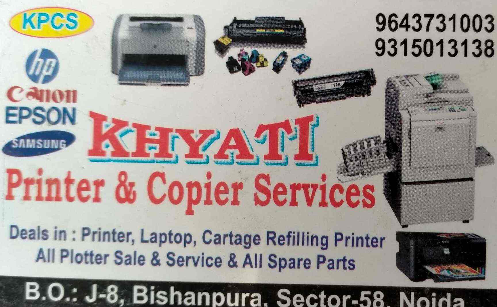 Top Computer Printer Cartridge Refilling Services in Noida Sector 62