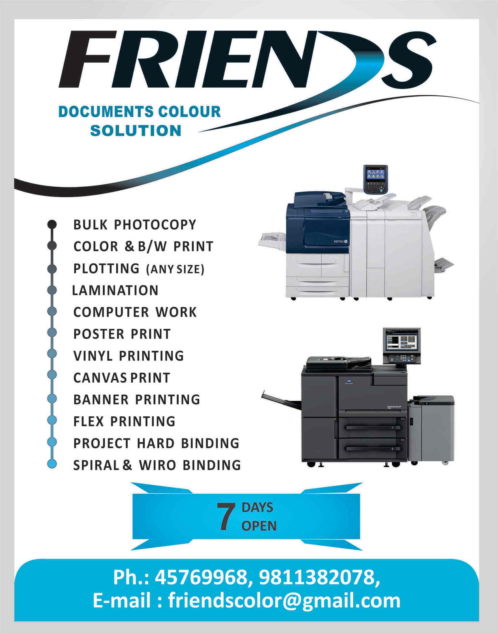 Top Photocopying Centres in Kohat EnclavePitampura Best Xerox Shops