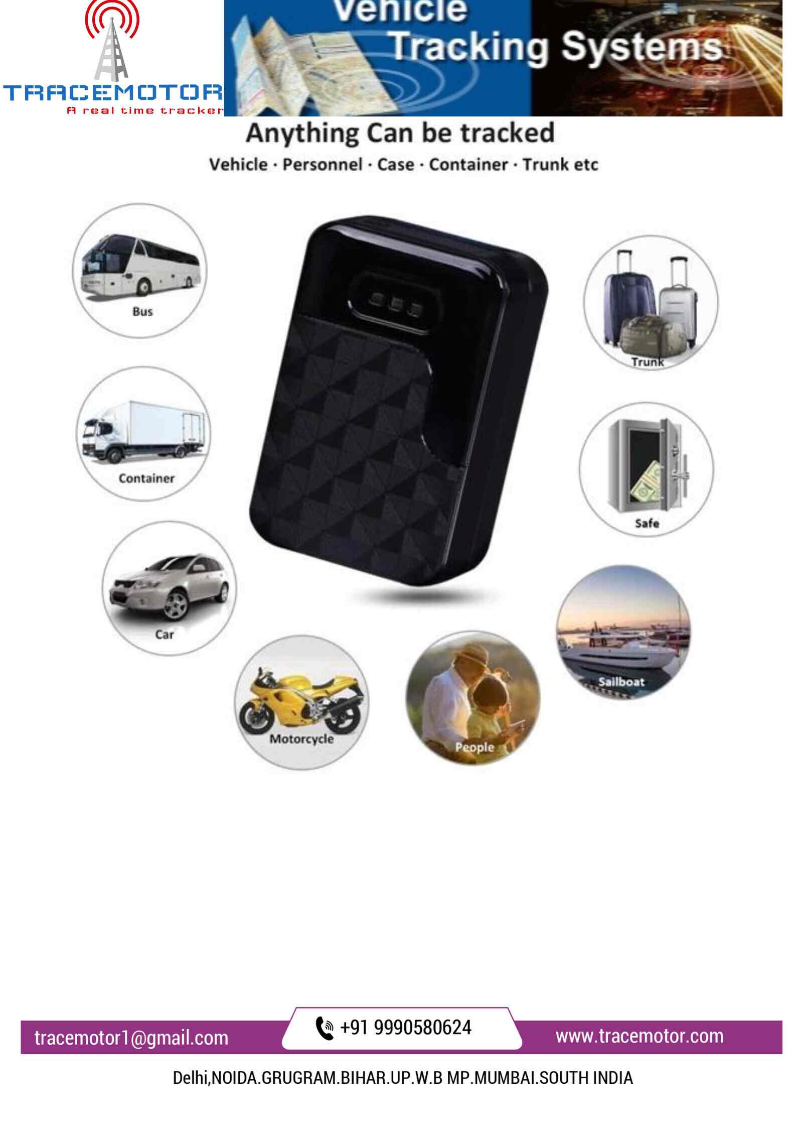 Tracemotor Gps Tracker in Chanakya Place,Delhi Best Gps Navigation