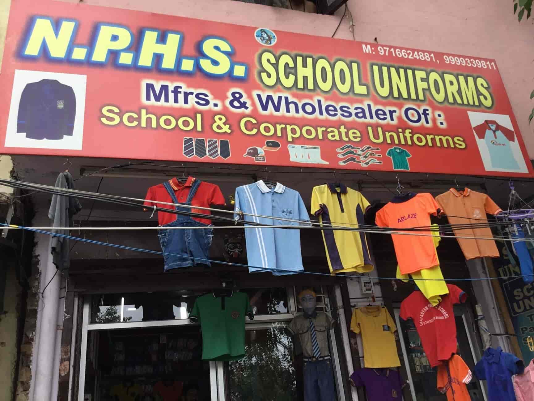 NPHS School Uniforms, Gandhi Nagar Readymade Garment Wholesalers in Delhi Justdial