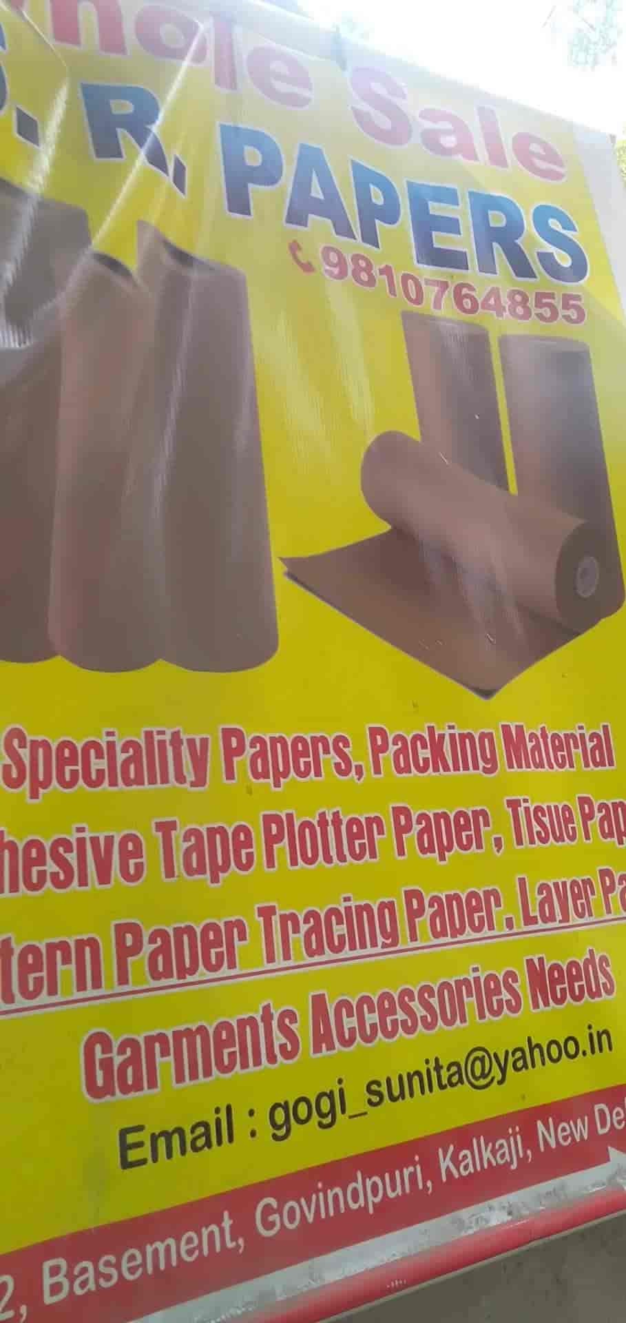 S R Papers in Govind PuriKalkaji,Delhi Best Craft Paper Dealers in