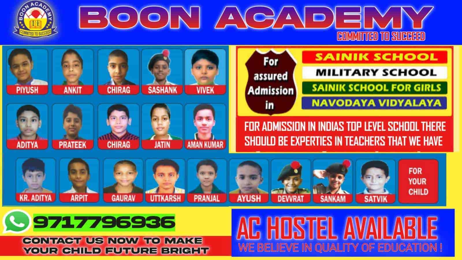 Boon Academy Real Success Banner & Students