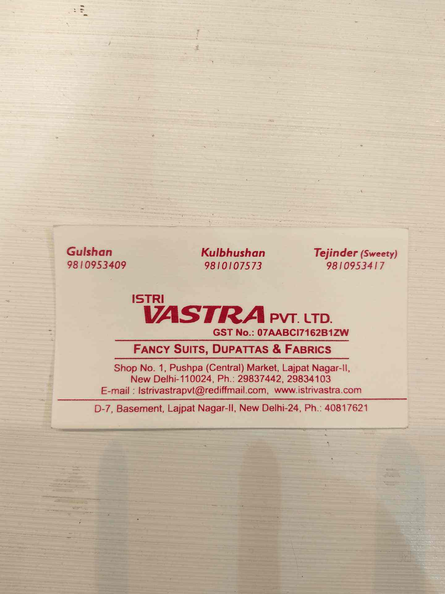 VASTRA Pct. Ltd, Lajpat Nagar 2 - Fancy 