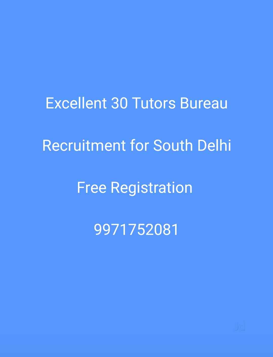Excellent 30 Tutors Bureau   (Biology)
