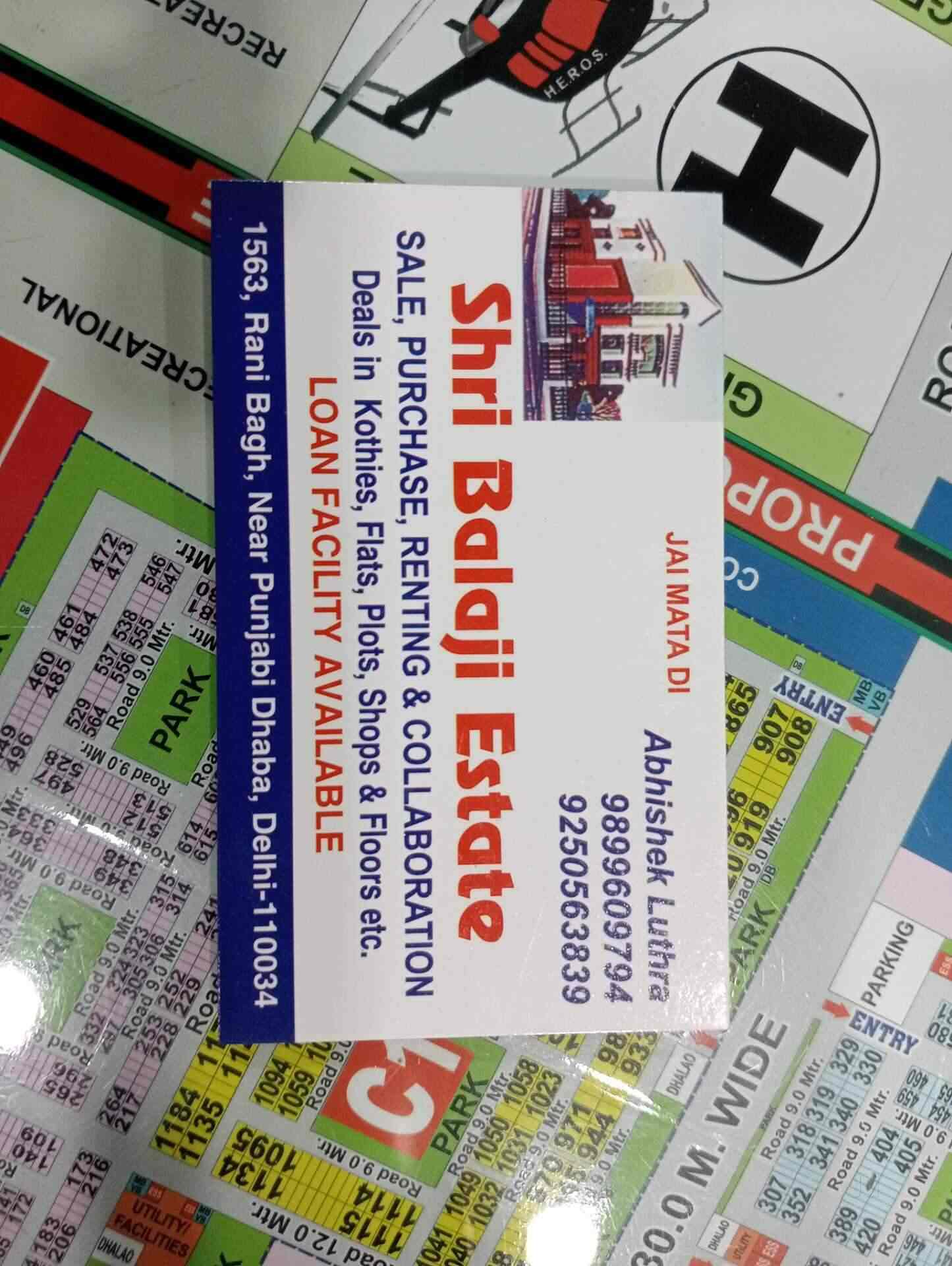 Shri Balaji Estate in Rani Bagh,Delhi Best Estate Agents in Delhi