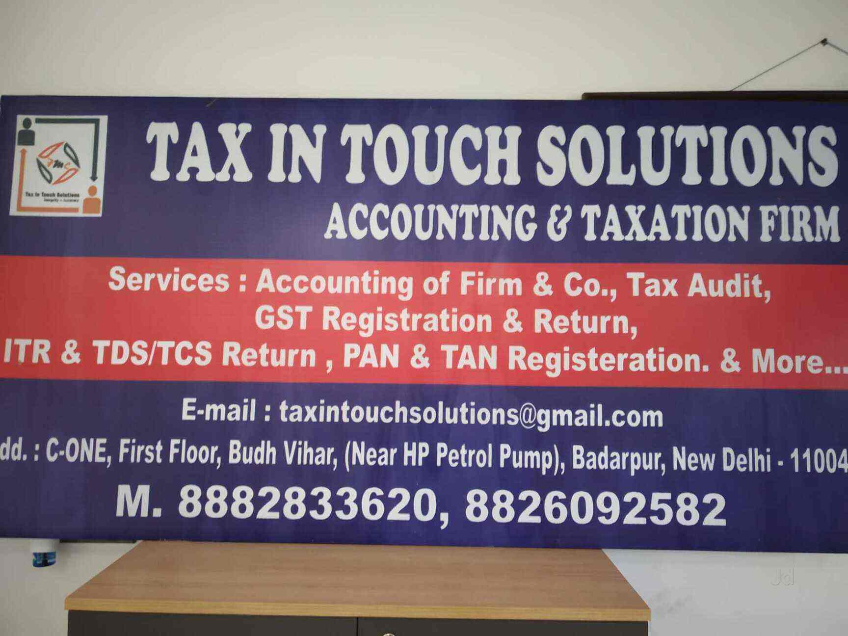 Tax In Touch Solutions in Badarpur,Delhi Best Accounting Services in