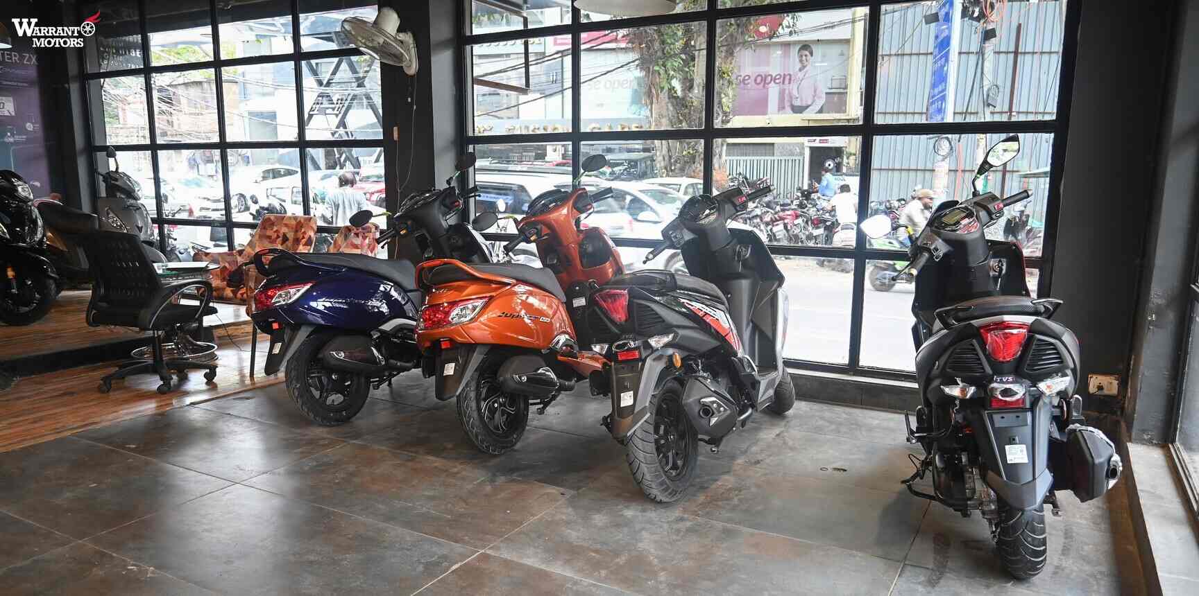Warranto MotorsMulti Brand Showroom in Tilak Nagar,Delhi Best TVS