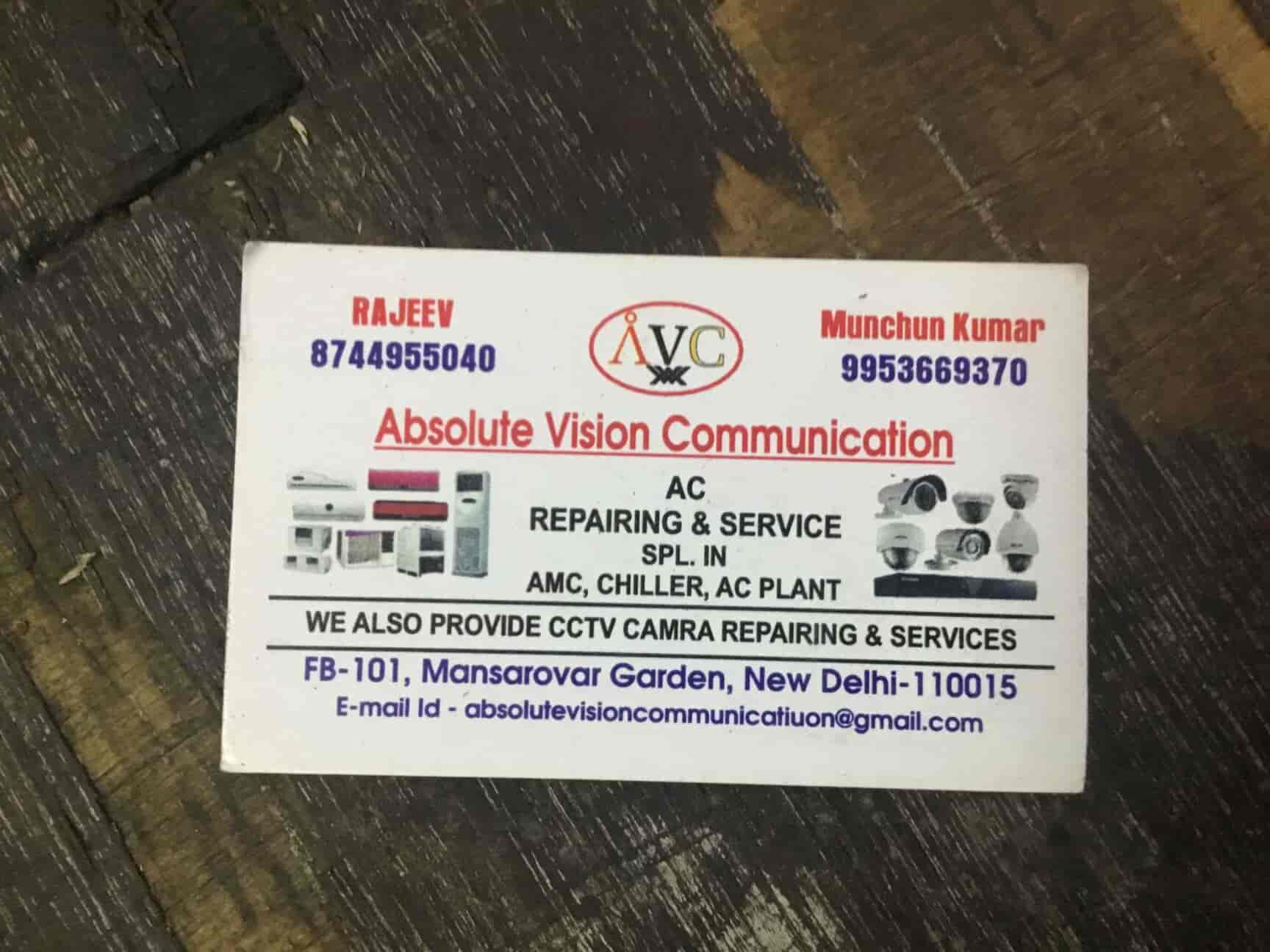 Absolute Vision Communication in Mansarover Garden,Delhi Best CCTV