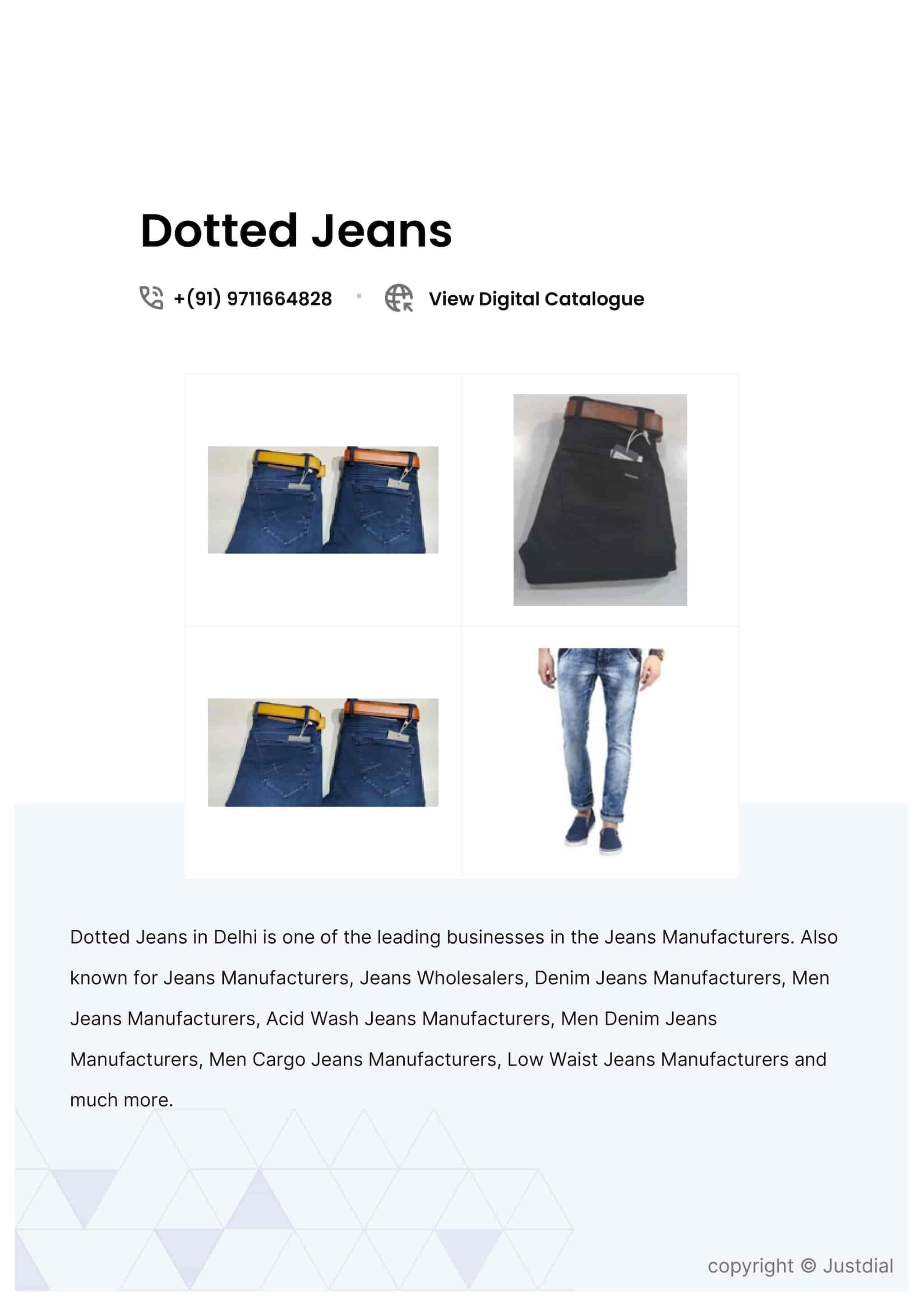 White Narrow Mens Jeans in Delhi at ₹ 750 ₹ 950 Pc (MOQ:50