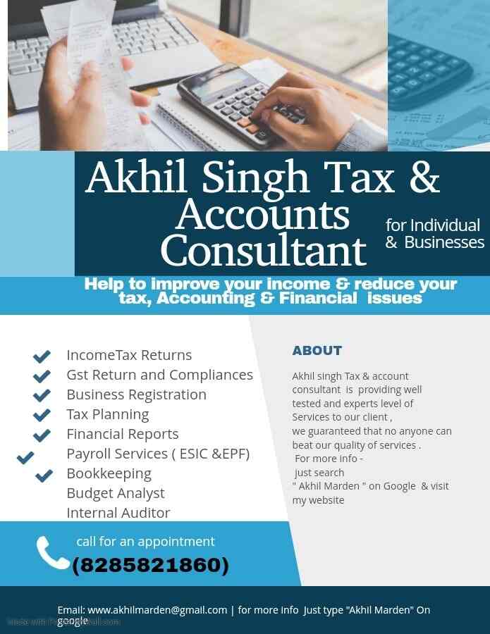 Akhil Singh Tax Consultant in Karol Bagh,Delhi Best Tax Consultants
