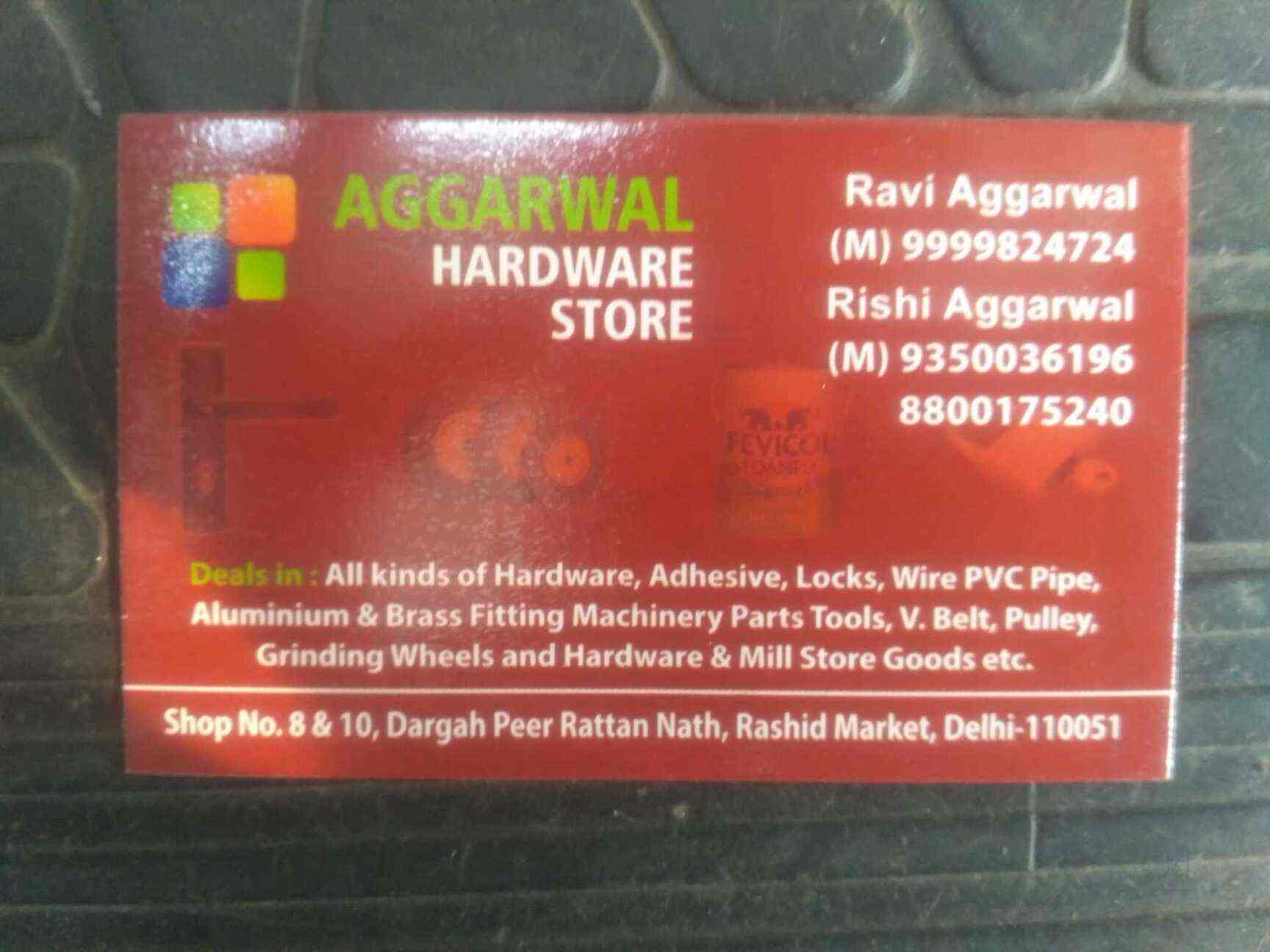 Aggarwal Hardwares in Rashid Market,Delhi Best Hardware Shops in