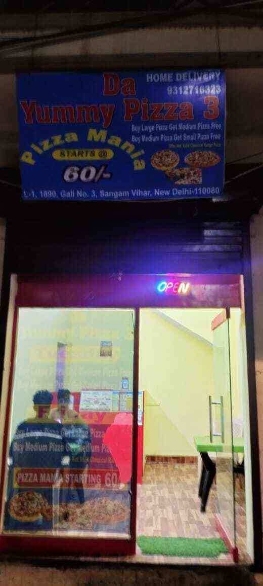 Da Yummy Pizza 3 in Sangam Vihar,Delhi - Order Food Online - Best