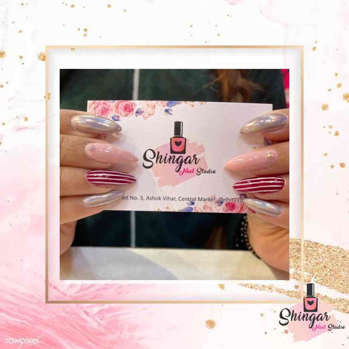 Shingar Nail Studio in Ashok Vihar,Delhi Best Acrylic Nail Extension