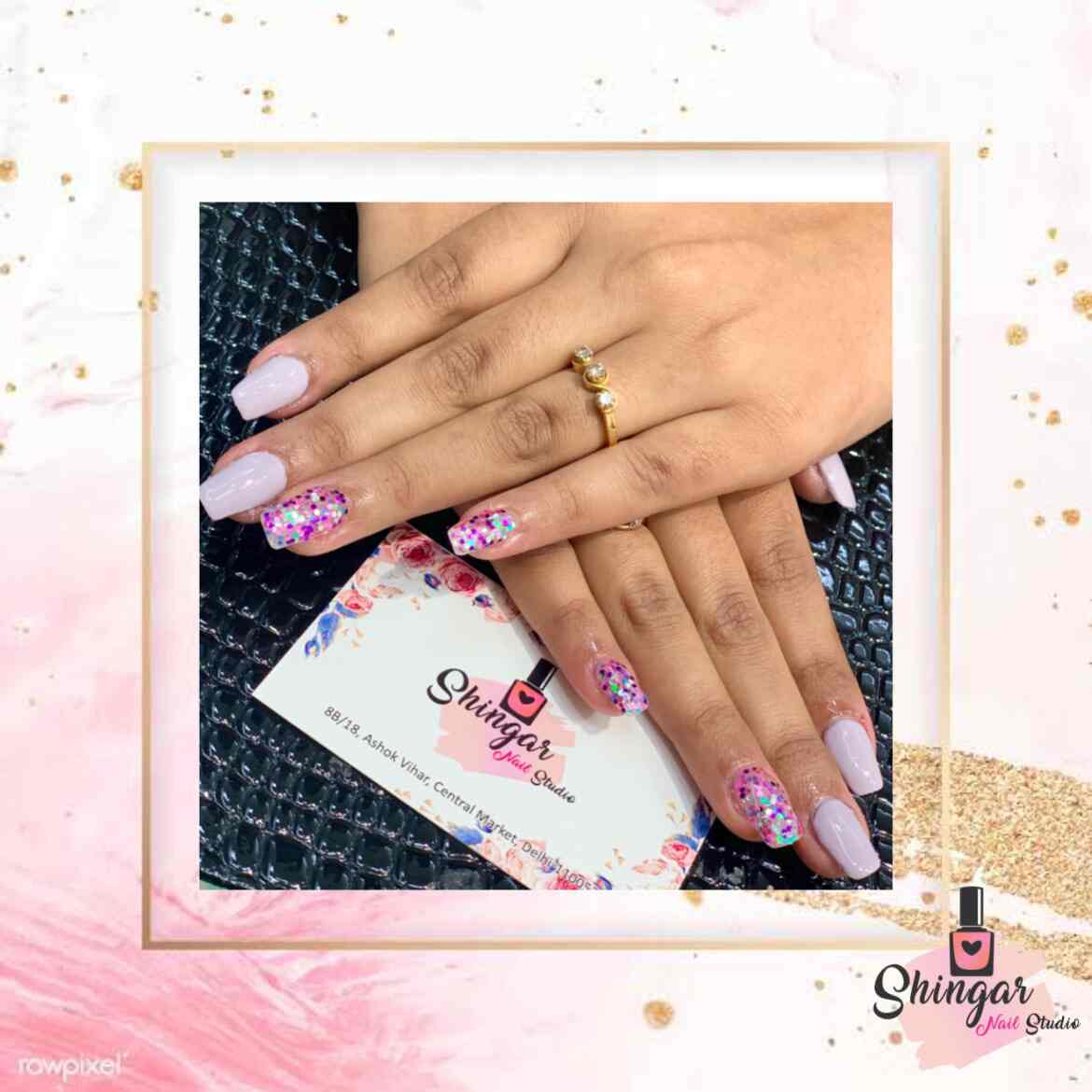 Shingar Nail Studio in Ashok Vihar,Delhi Best Acrylic Nail Extension