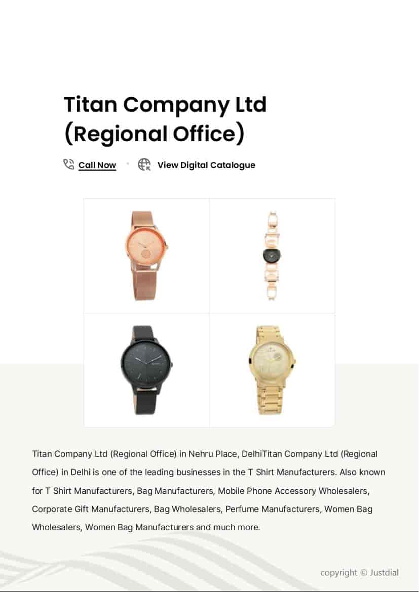 Titan Black Dial Multifunction Watch for Men in Delhi at ₹ 7,995