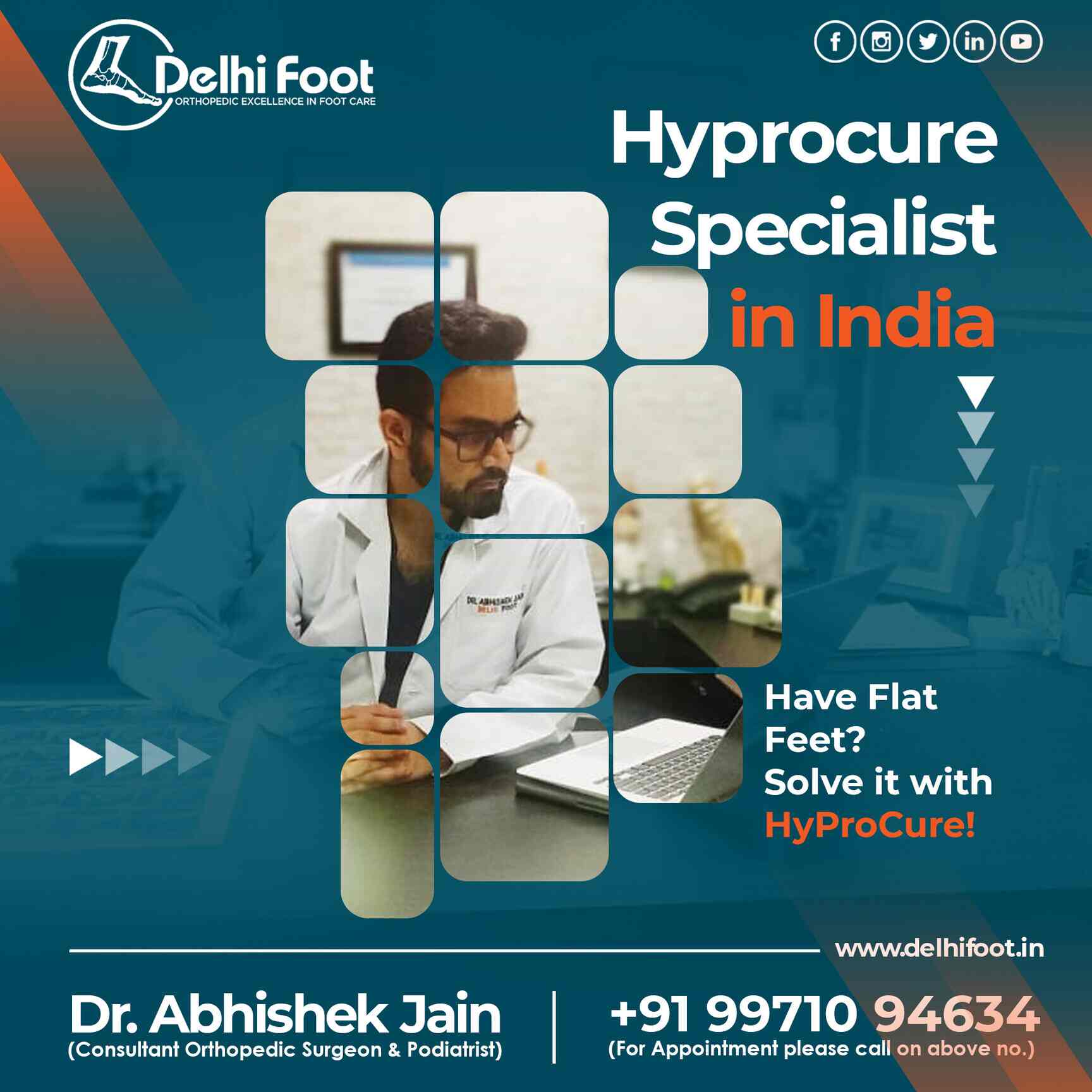 Dr. Abhishek Jain (Triton Hospital) in Kalkaji,Delhi Best Podiatrist