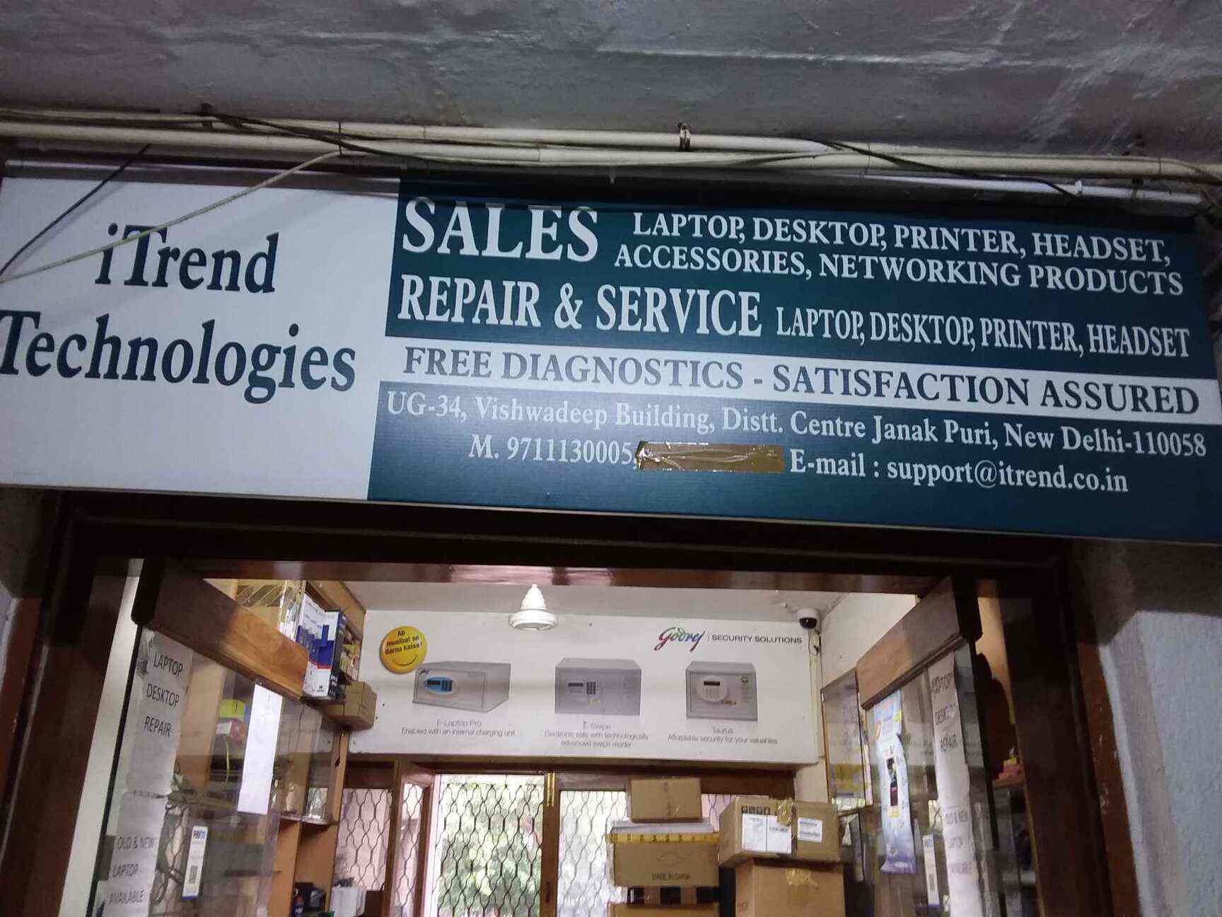 I Trend Technologies, Janakpuri District Centre Laptop Repair