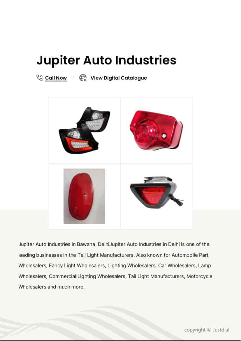 Spare Parts Jupiter Scooty Back Light Price Uno Minda TL-6512A