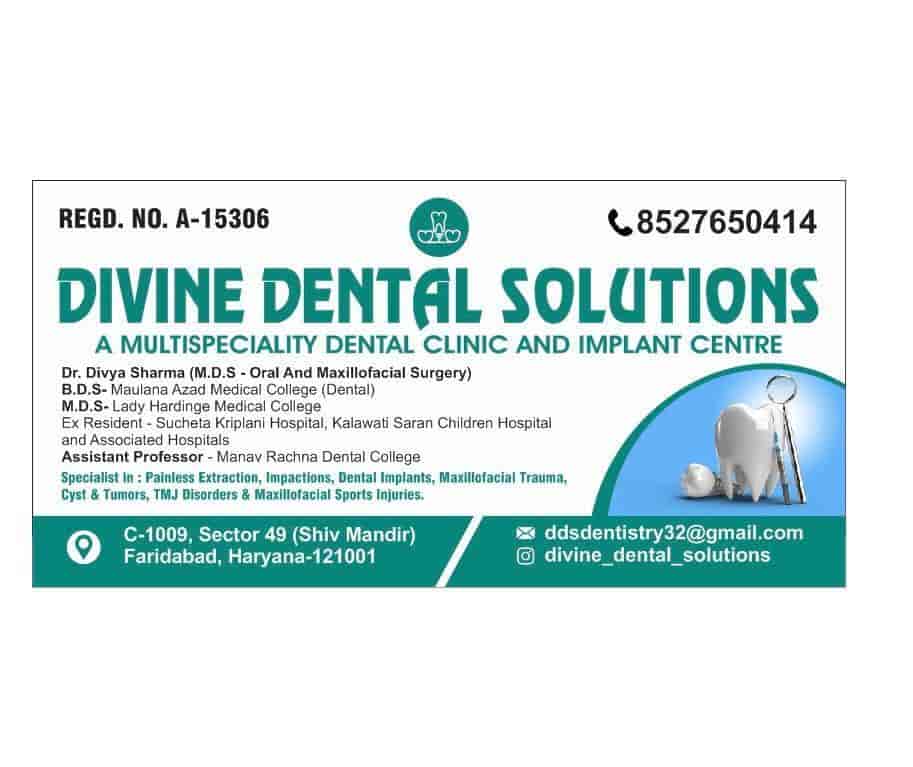Divine Dental Solutions in Faridabad,Delhi Best Dentists in Delhi Justdial