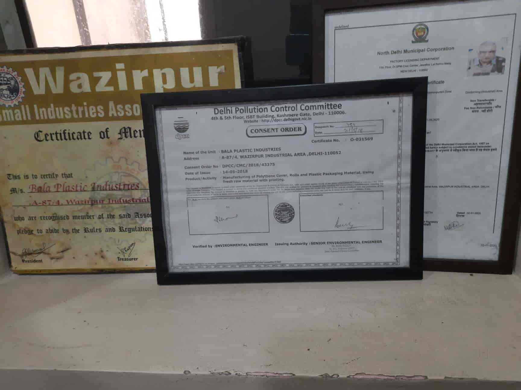 Catalogue Bala Plastic Industries in Wazirpur Industrial Area , Delhi Justdial