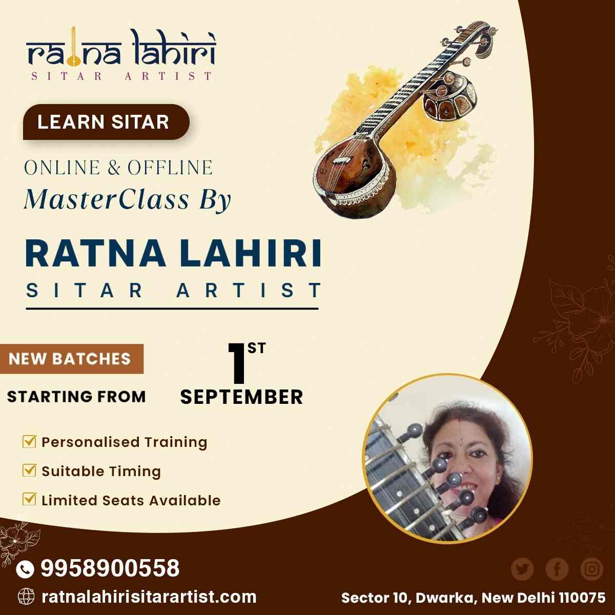 Ratna Lahiri in Dwarka,Delhi Best Music Classes in Delhi Justdial