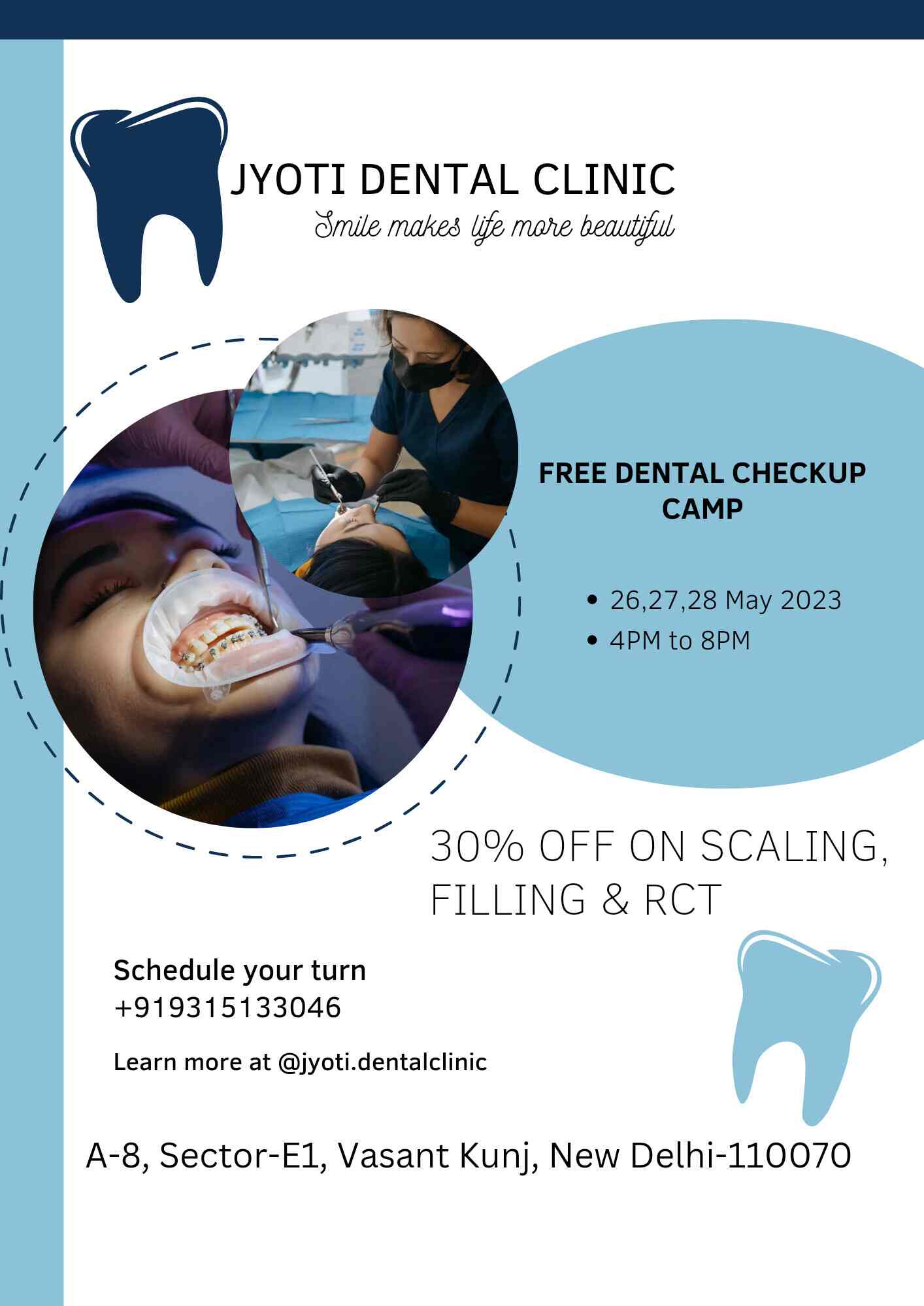 Jyoti Dental Clinic in Vasant Kunj,Delhi Best Dental Clinics in Delhi