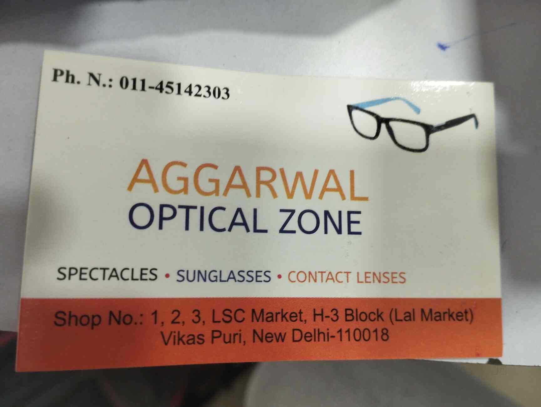 Aggarwal Optical Zone in Vikaspuri,Delhi Best Opticians in Delhi