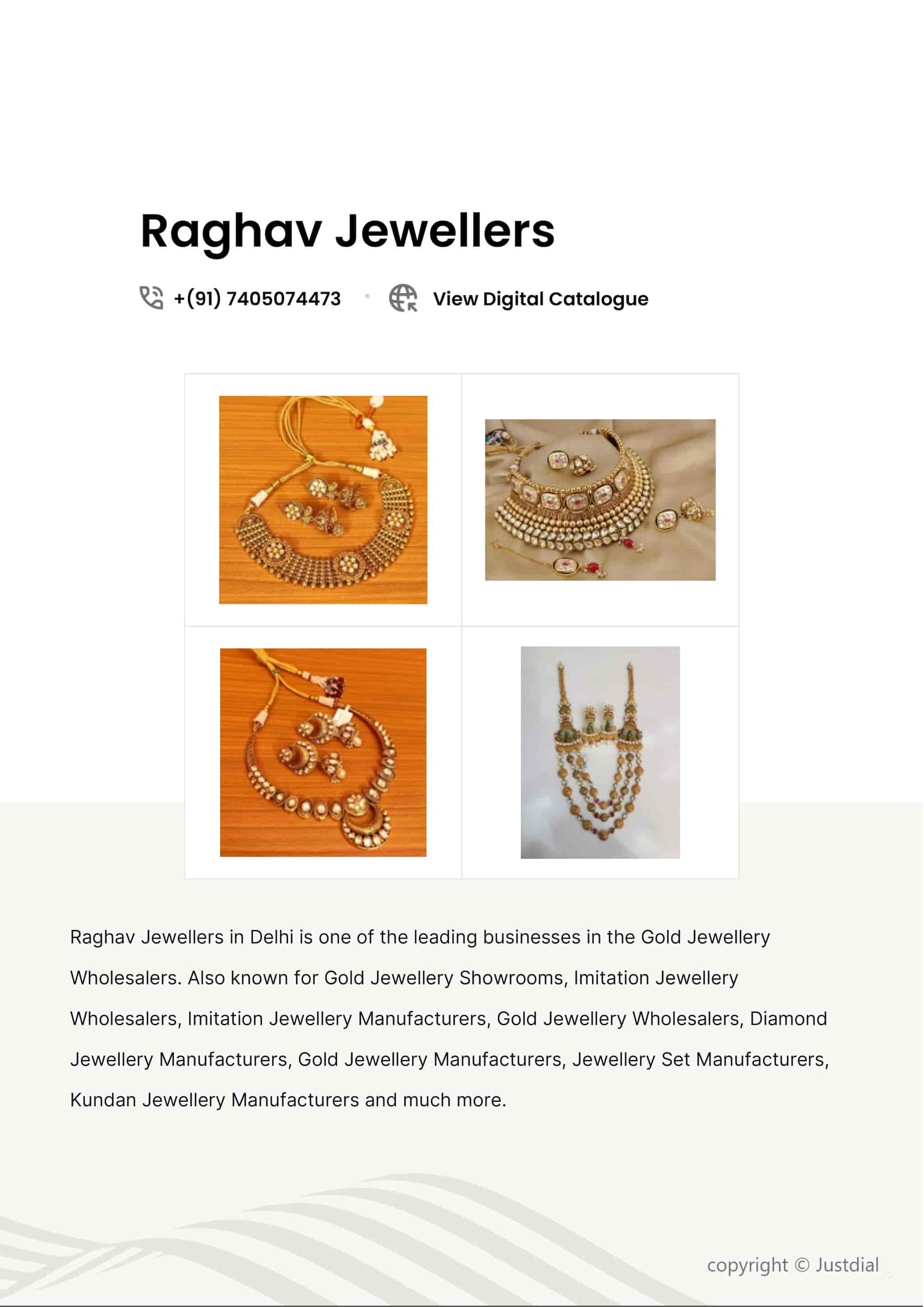 Wholesale Jewellers Kalyan Jewellers Rohini Kundan Women Gold