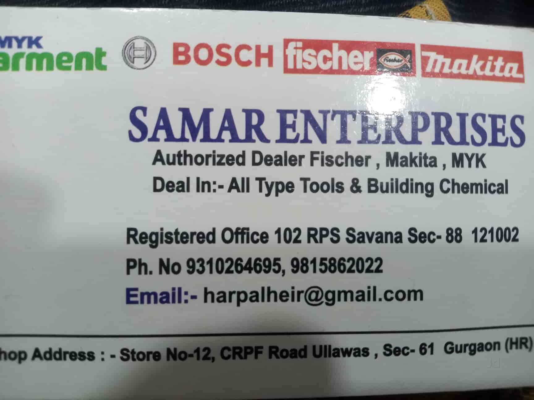 Samar Enterprises in Gurgaon Sector 61,Delhi Best Power Tool Dealers