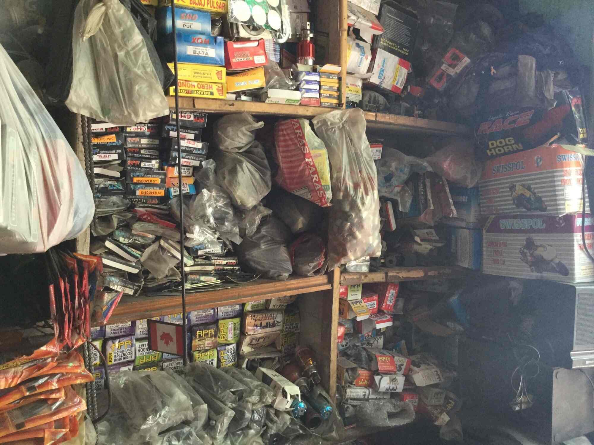 old spare parts of bikes