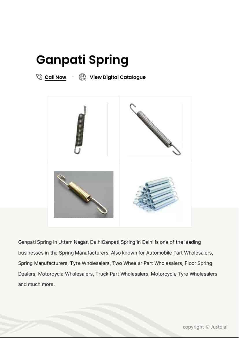 TVS Jupiter 125 Side Stand Spring in Arani at ₹ 80 - ₹ 8,000