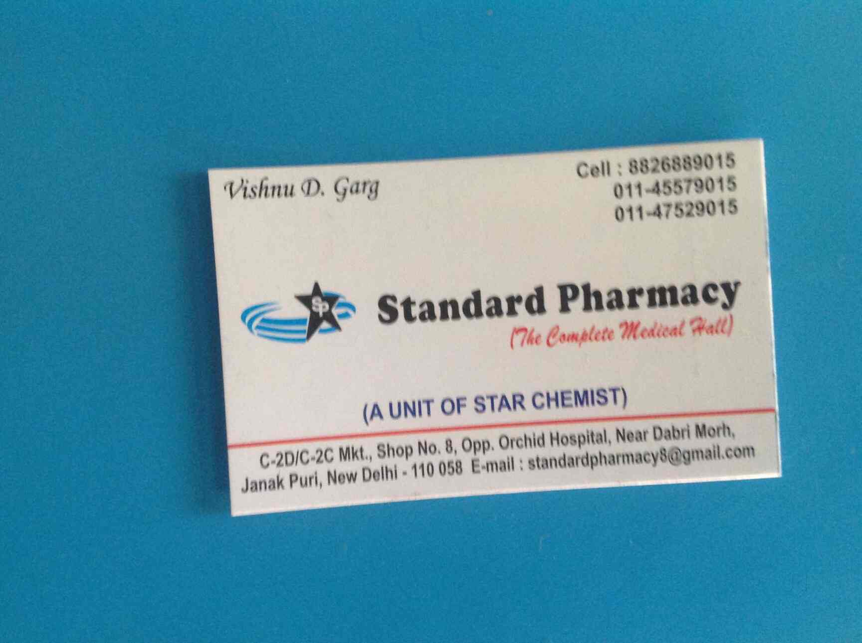 Standard Pharmacy in Janakpuri,Delhi Best DaburAyurvedic Medicine